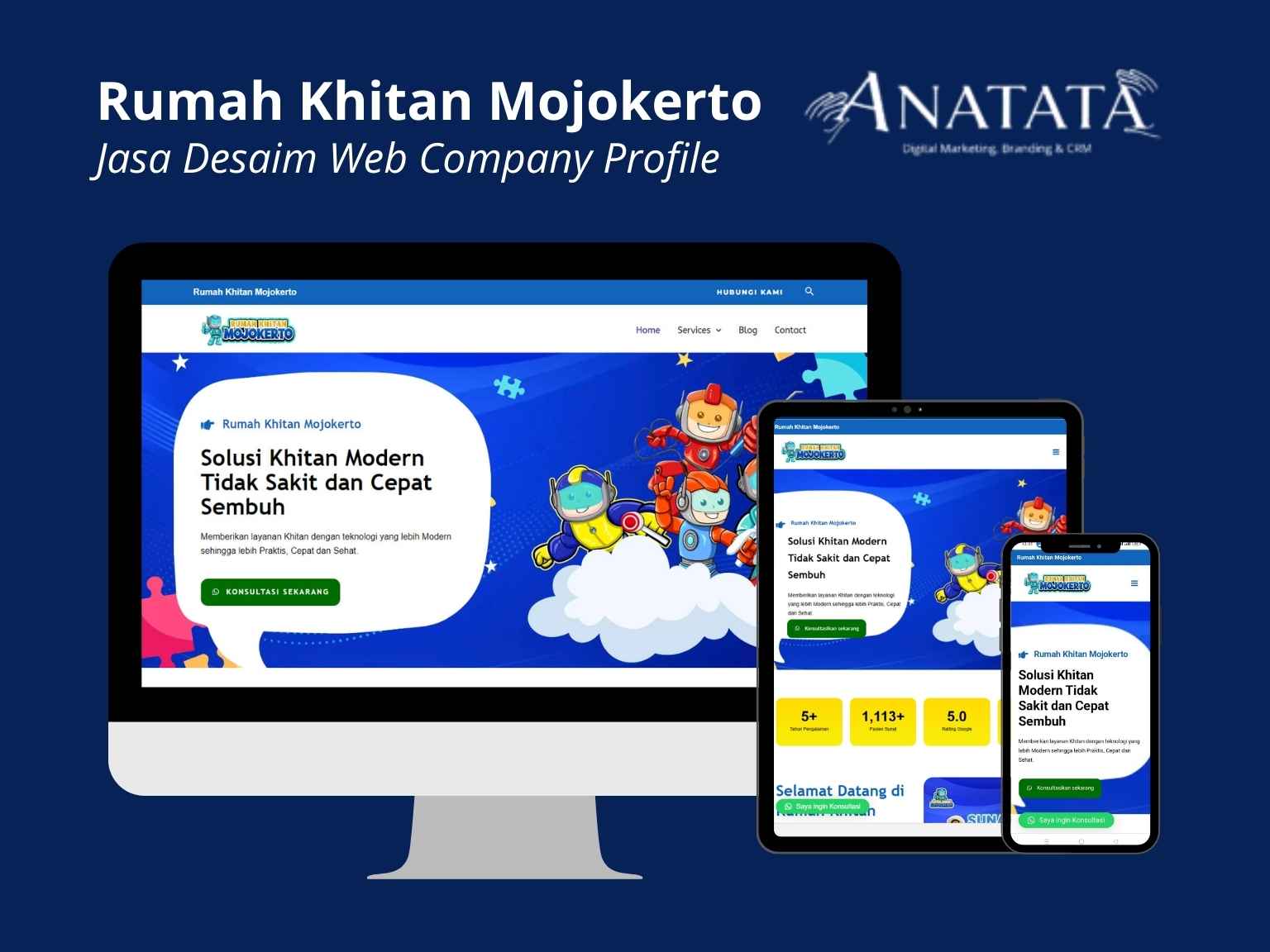 Portfolio Jasa Desain Web Rumah Khitan Mojokerto